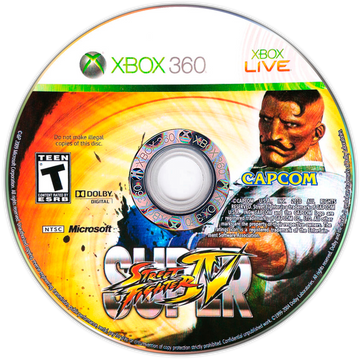 
Super Street Fighter IV | Xbox 360 | game disc/cartridge 1