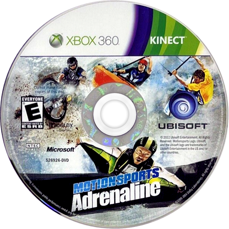
MotionSports Adrenaline | Xbox 360 | game disc/cartridge 1