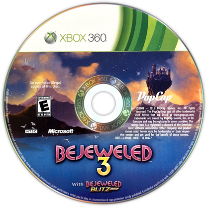 
Bejeweled 3 | Xbox 360 | game disc/cartridge 1 | Region: North America | Source: LaunchBox