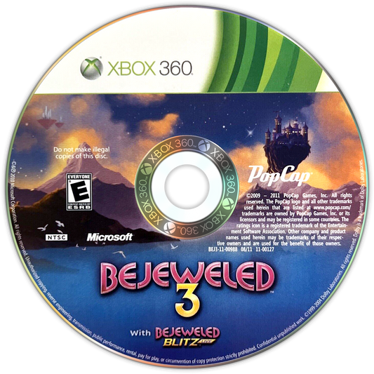 
Bejeweled 3 | Xbox 360 | game disc/cartridge 1 | Region: North America | Source: LaunchBox