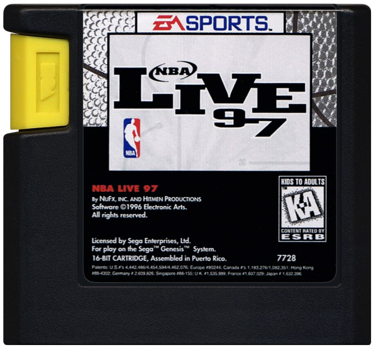 
NBA Live 97 | Genesis | game disc/cartridge 1