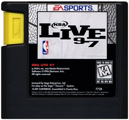 
NBA Live 97 | Genesis | game disc/cartridge 1