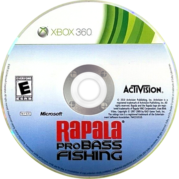 
Rapala: Pro Bass Fishing | Xbox 360 | game disc/cartridge 1 | Region: North America | Source: LaunchBox