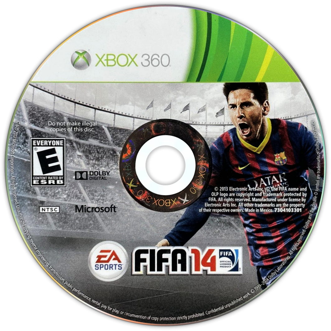 FIFA 14 | Xbox 360 | game disc/cartridge 1 | Region: North America | Source: LaunchBox