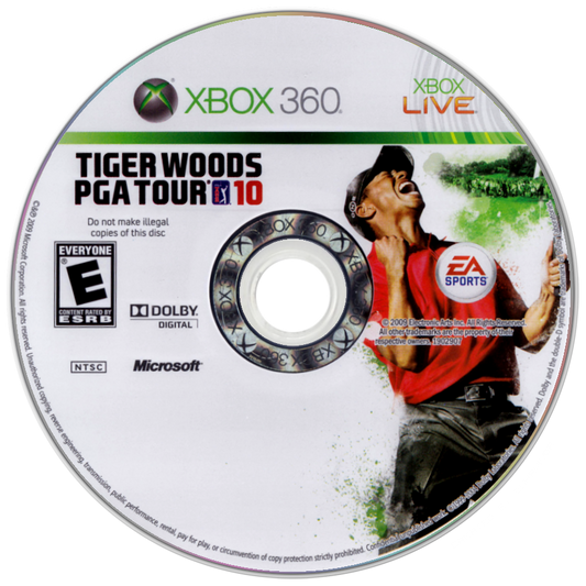 
Tiger Woods PGA Tour 10 | Xbox 360 | game disc/cartridge 1 | Region: North America | Source: LaunchBox