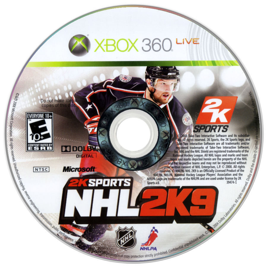 
NHL 2K9 | Xbox 360 | game disc/cartridge 1