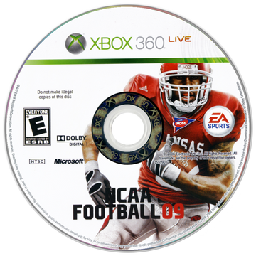 
NCAA Football 09 | Xbox 360 | game disc/cartridge 1 | Region: North America | Source: LaunchBox