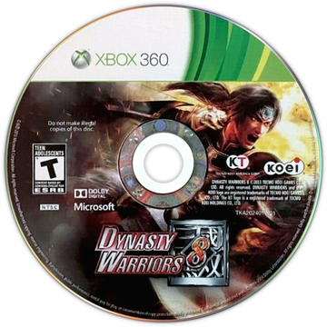 
Dynasty Warriors 8 | Xbox 360 | game disc/cartridge 1