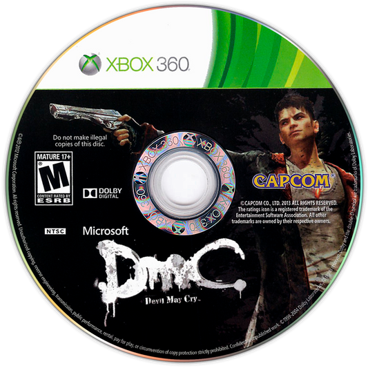 
DmC: Devil May Cry | Xbox 360 | game disc/cartridge 1
