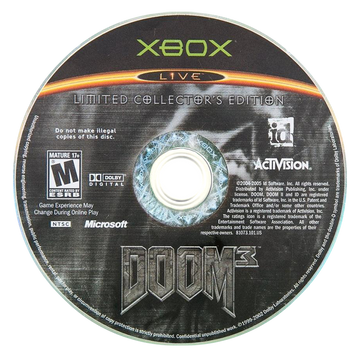 
Doom 3 (Limited Collector's Edition) | Xbox | game disc/cartridge 1