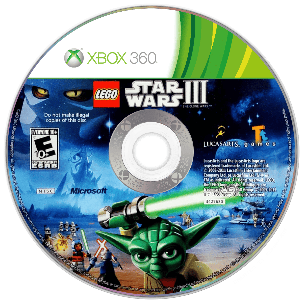 
LEGO Star Wars III: The Clone Wars | Xbox 360 | game disc/cartridge 1 | Region: North America | Source: LaunchBox