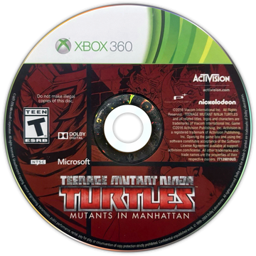 
Teenage Mutant Ninja Turtles: Mutants in Manhattan | Xbox 360 | game disc/cartridge 1