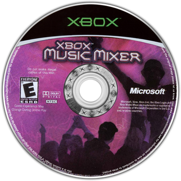 
Xbox Music Mixer | Xbox | game disc/cartridge 1 | Region: North America | Source: LaunchBox