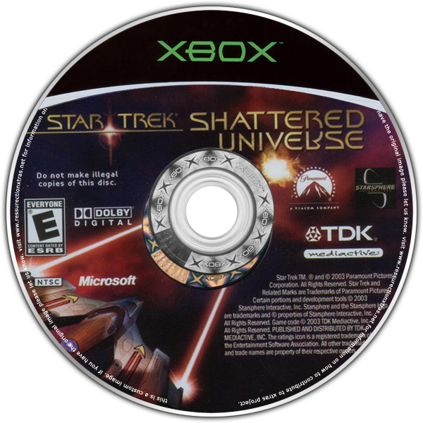 
Star Trek: Shattered Universe | Xbox | game disc/cartridge 1