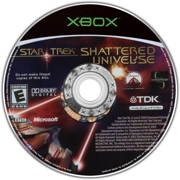 
Star Trek: Shattered Universe | Xbox | game disc/cartridge 1