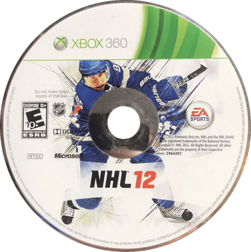 
NHL 12 | Xbox 360 | game disc/cartridge 1 | Region: North America | Source: LaunchBox