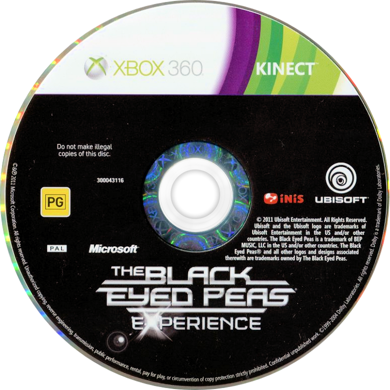
The Black Eyed Peas Experience | Xbox 360 | game disc/cartridge 1 | Region: North America | Source: LaunchBox