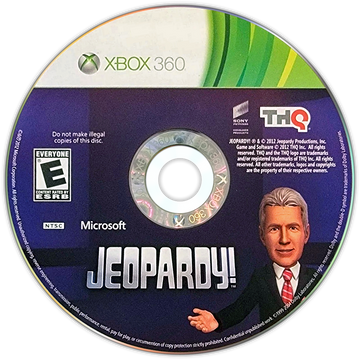 
Jeopardy! | Xbox 360 | game disc/cartridge 1 | Region: North America | Source: LaunchBox