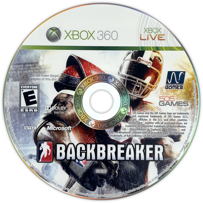
Backbreaker | Xbox 360 | game disc/cartridge 1 | Region: North America | Source: LaunchBox