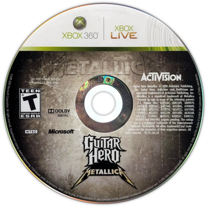
Guitar Hero: Metallica | Xbox 360 | game disc/cartridge 1