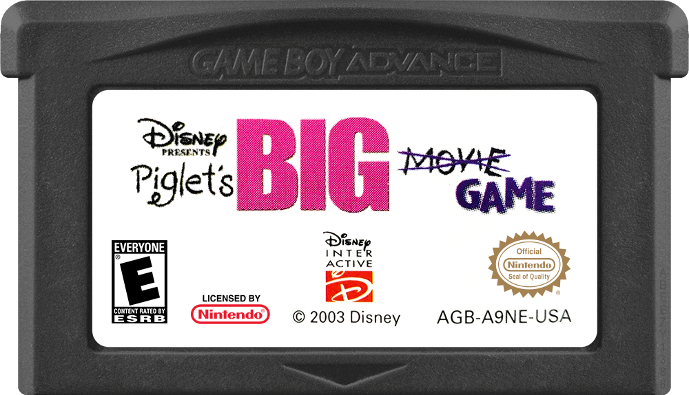 Piglet's Big Game | Game Boy Advance | game disc/cartridge 1