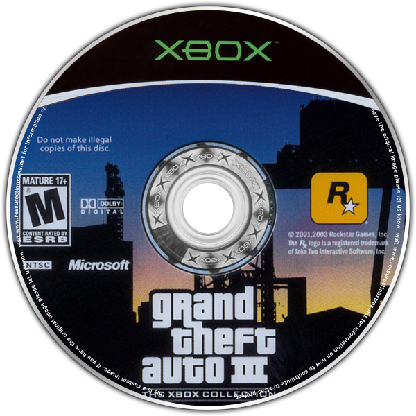 
Grand Theft Auto III | Xbox | game disc/cartridge 1