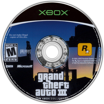 
Grand Theft Auto III | Xbox | game disc/cartridge 1