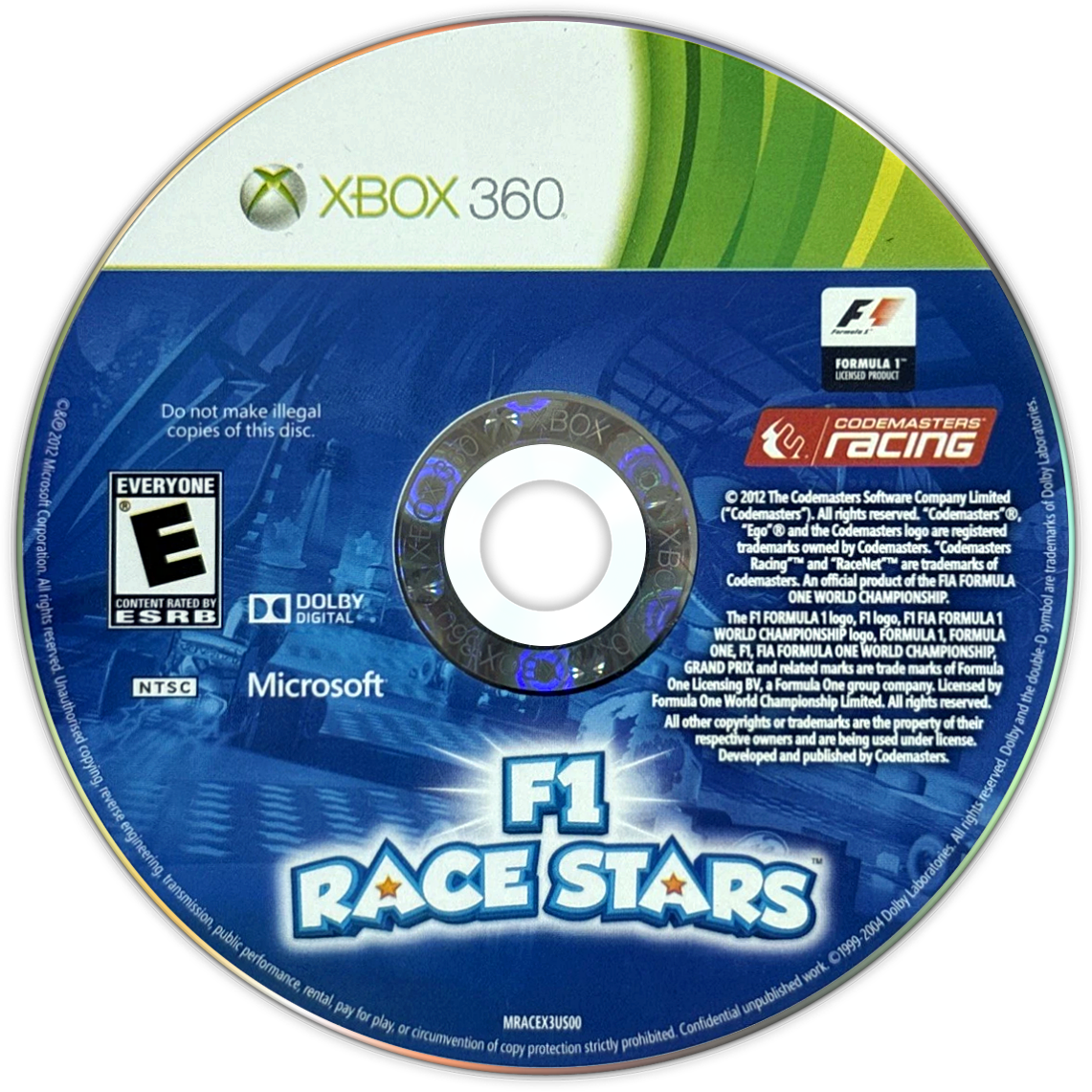 
F1 Race Stars | Xbox 360 | game disc/cartridge 1