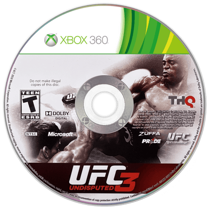 
UFC Undisputed 3 | Xbox 360 | game disc/cartridge 1 | Region: North America | Source: LaunchBox