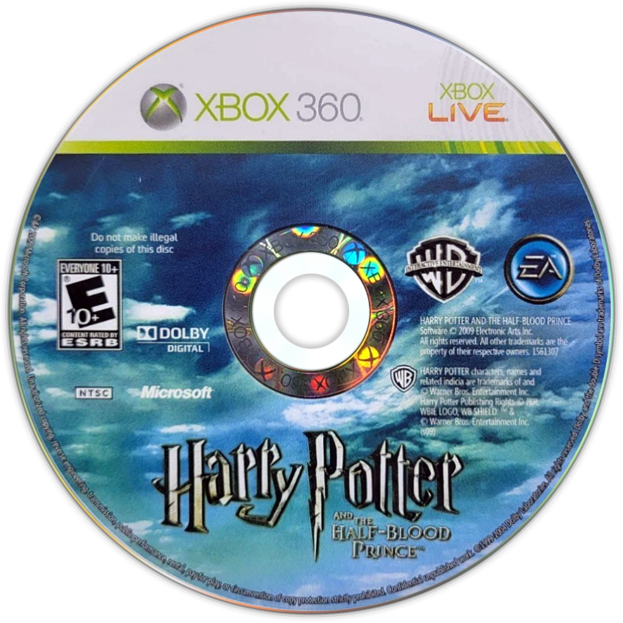 Harry Potter and the Half-Blood Prince | Xbox 360 | game disc/cartridge 1 | Region: North America | Source: LaunchBox