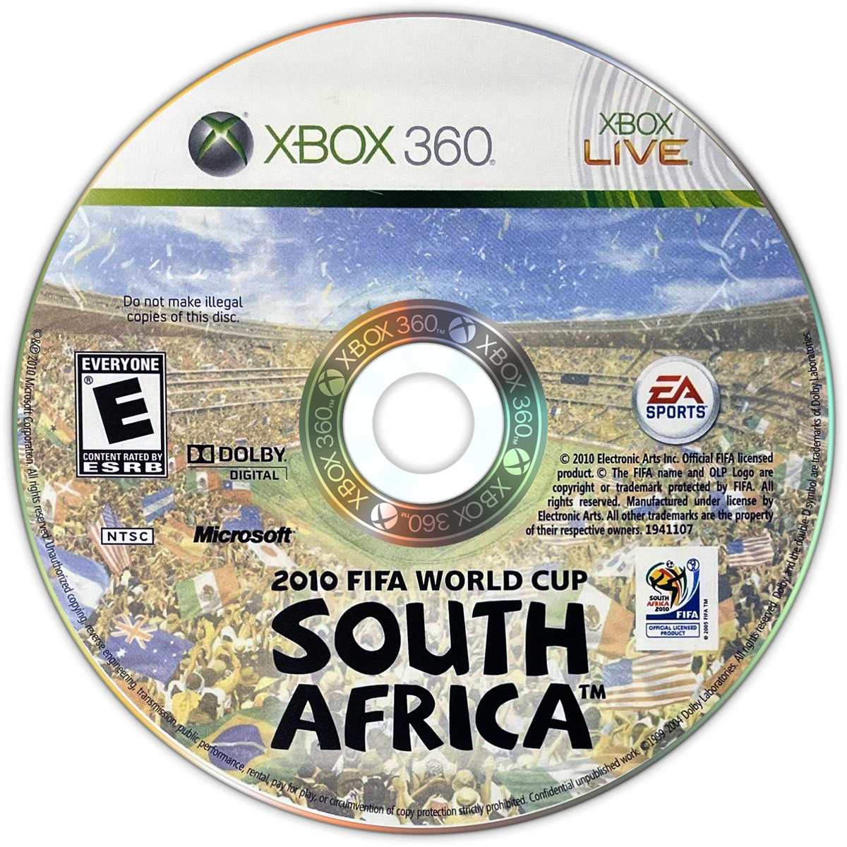 2010 FIFA World Cup South Africa | Xbox 360 | game disc/cartridge 1