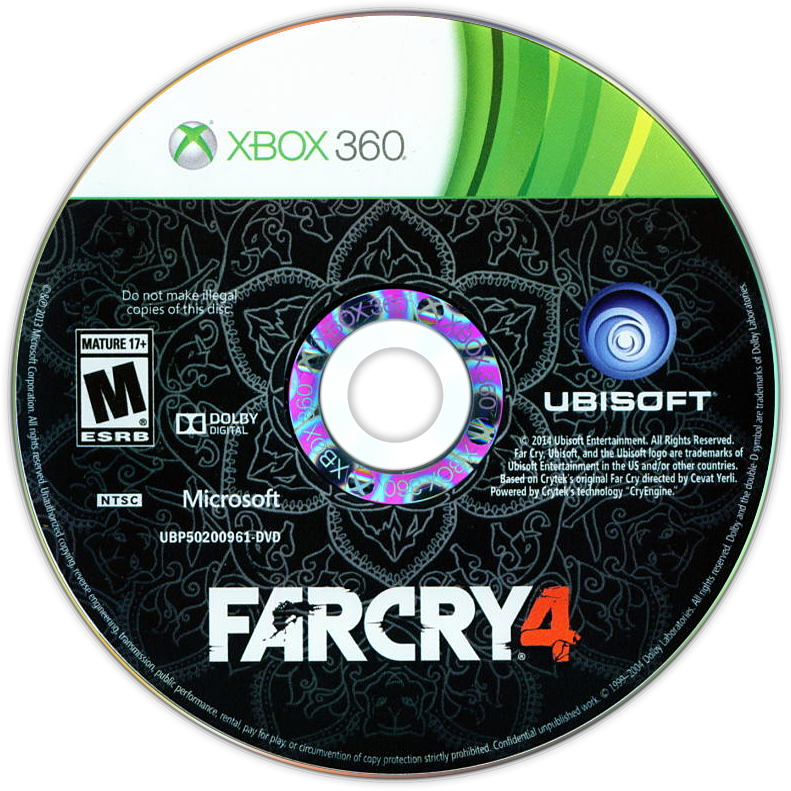 
Far Cry 4 | Xbox 360 | game disc/cartridge 1 | Region: North America | Source: LaunchBox