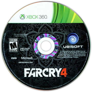
Far Cry 4 | Xbox 360 | game disc/cartridge 1 | Region: North America | Source: LaunchBox
