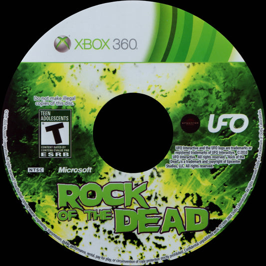 
Rock of the Dead | Xbox 360 | game disc/cartridge 1 | Region: North America | Source: LaunchBox