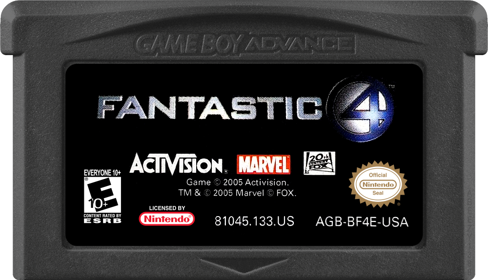 
Fantastic 4 | Game Boy Advance | game disc/cartridge 1