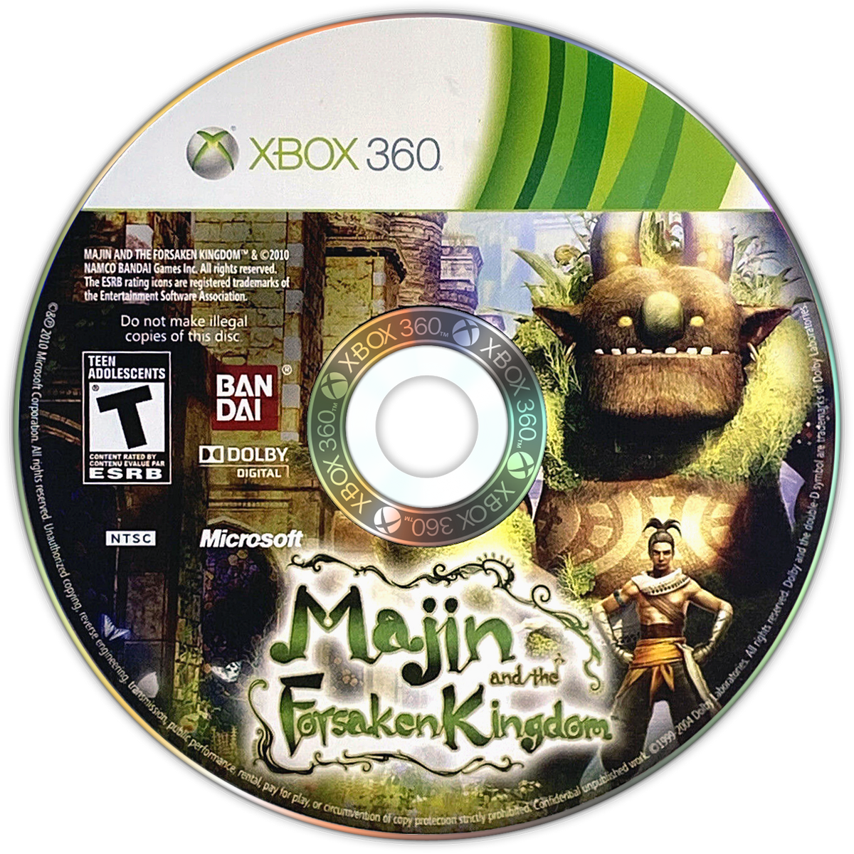 
Majin and the Forsaken Kingdom | Xbox 360 | game disc/cartridge 1