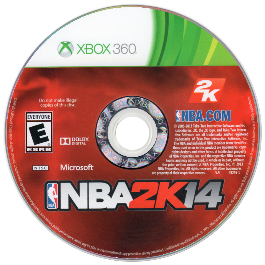 NBA 2K14 | Xbox 360 | game disc/cartridge 1 | Region: North America | Source: LaunchBox