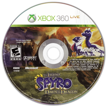 
The Legend of Spyro: Dawn of the Dragon | Xbox 360 | game disc/cartridge 1