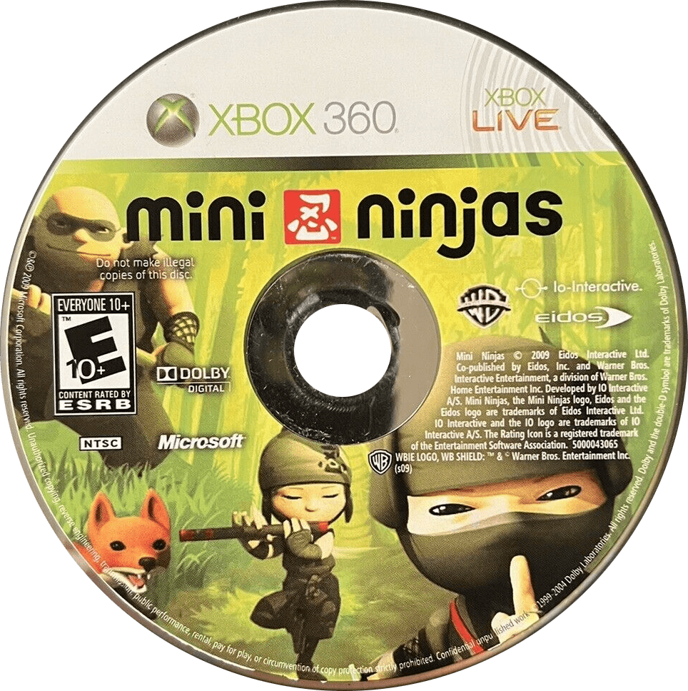 
Mini Ninjas | Xbox 360 | game disc/cartridge 1