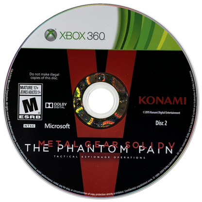 
Metal Gear Solid V: The Phantom Pain | Xbox 360 | game disc/cartridge 1 | Region: North America | Source: LaunchBox