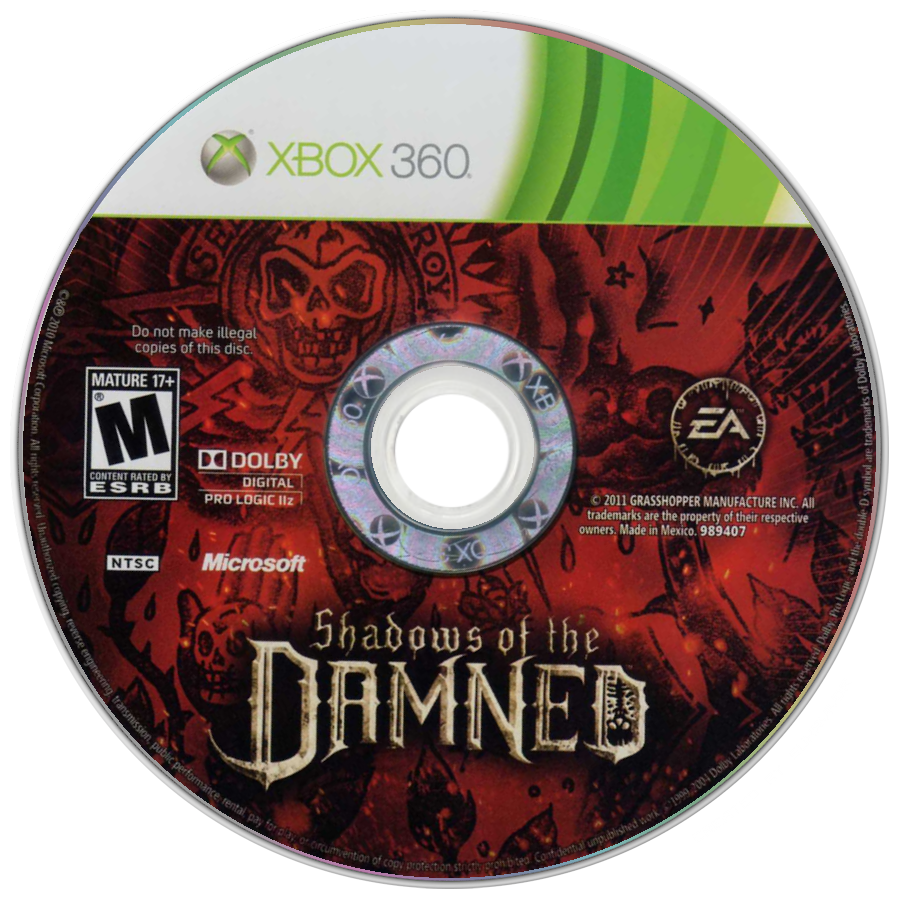 Shadows of the Damned | Xbox 360 | game disc/cartridge 1 | Region: North America | Source: LaunchBox