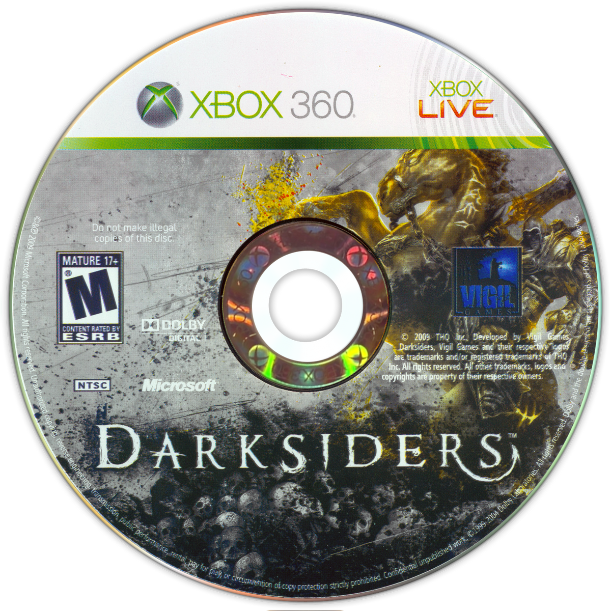 
Darksiders | Xbox 360 | game disc/cartridge 1 | Region: North America | Source: LaunchBox