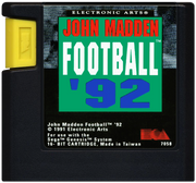 
John Madden Football '92 | Genesis | game disc/cartridge 1