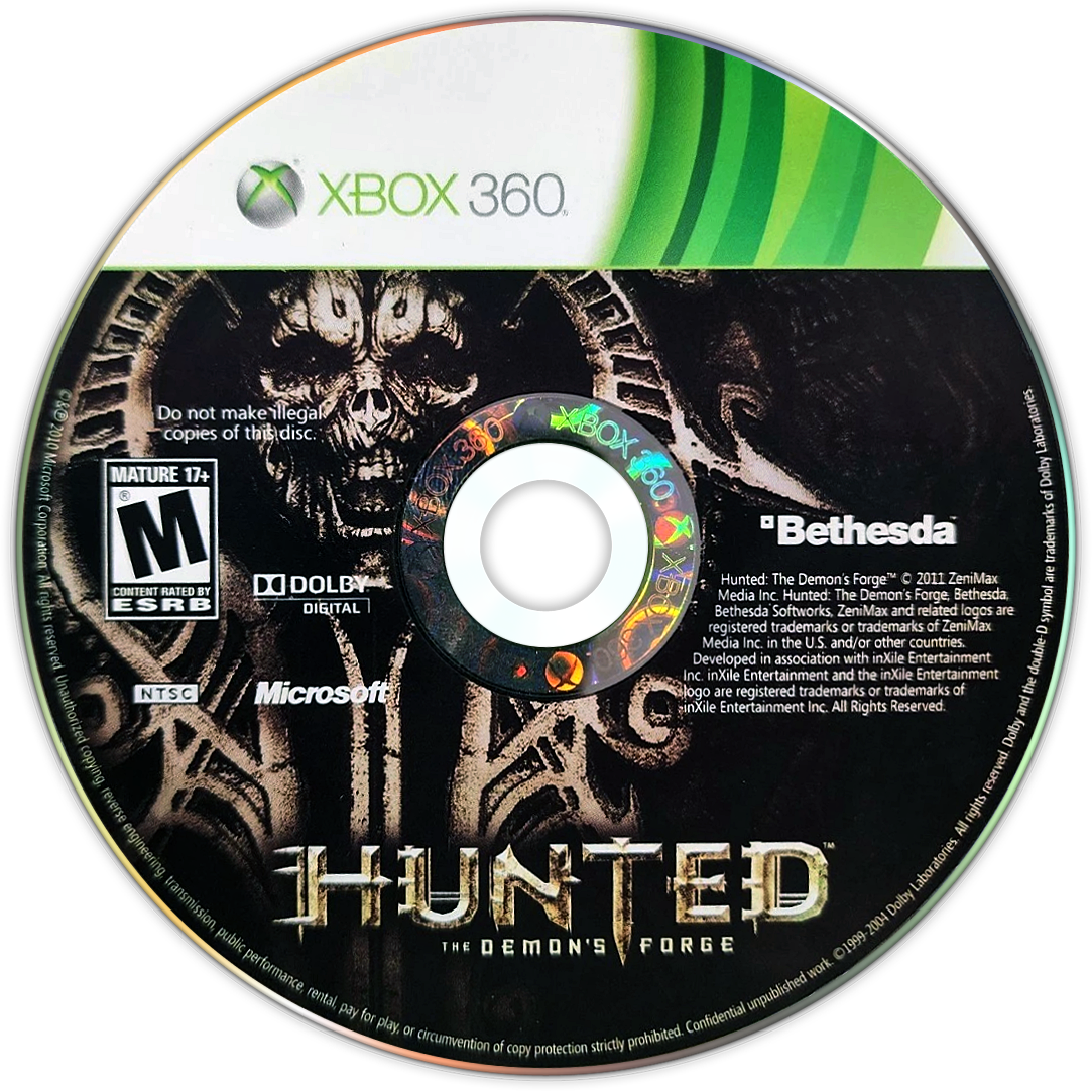 
Hunted: The Demon's Forge | Xbox 360 | game disc/cartridge 1