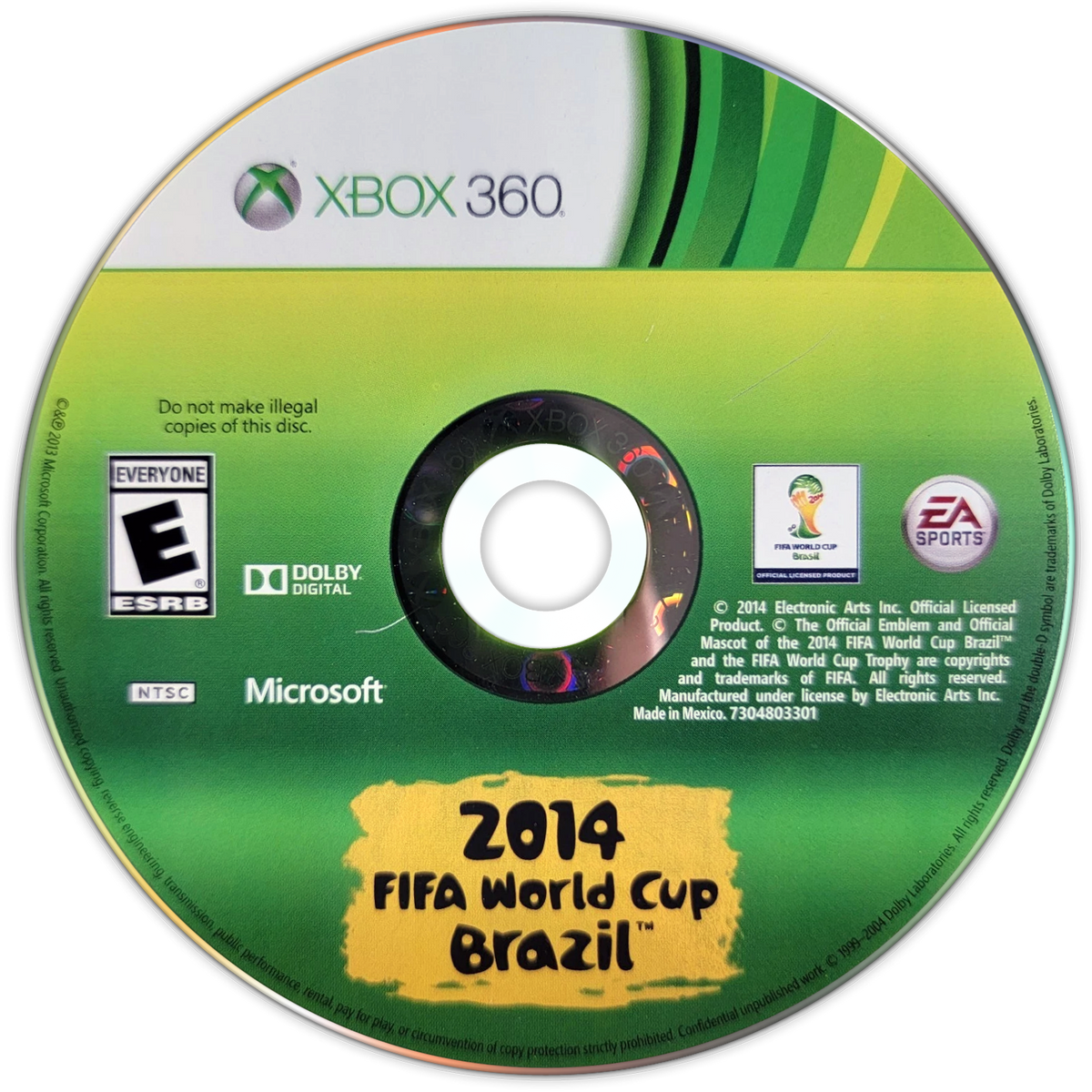 
2014 FIFA World Cup Brazil | Xbox 360 | game disc/cartridge 1