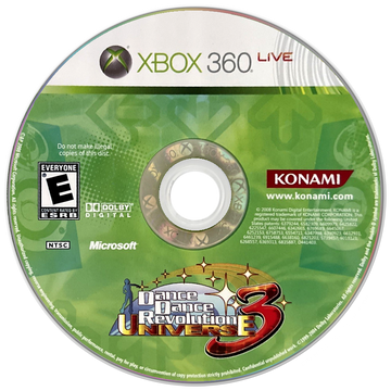 
Dance Dance Revolution Universe 3 | Xbox 360 | game disc/cartridge 1 | Region: North America | Source: LaunchBox