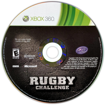 
Jonah Lomu Rugby Challenge | Xbox 360 | game disc/cartridge 1 | Region: North America | Source: LaunchBox