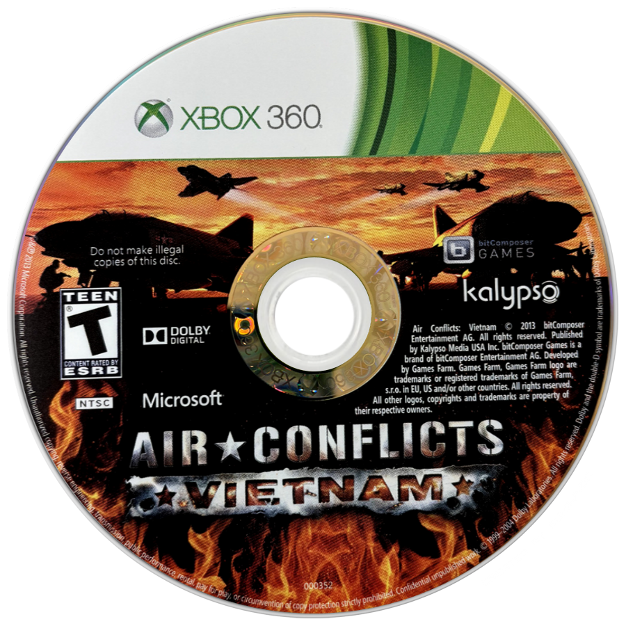
Air Conflicts: Vietnam | Xbox 360 | game disc/cartridge 1