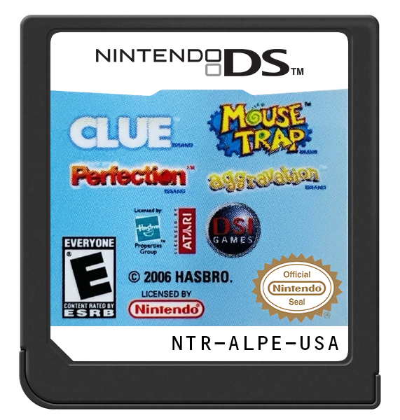 Clue / Mouse Trap / Perfection / Aggravation | Nintendo DS | game disc/cartridge 1