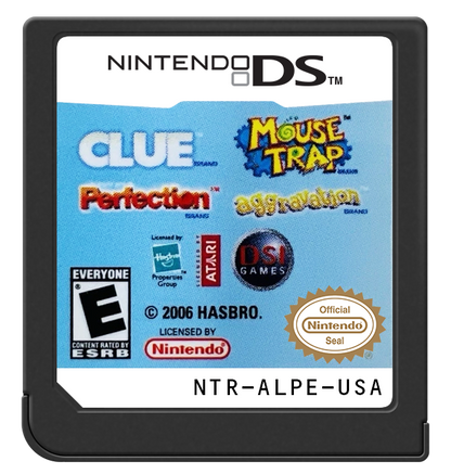 
Clue / Mouse Trap / Perfection / Aggravation | Nintendo DS | game disc/cartridge 1